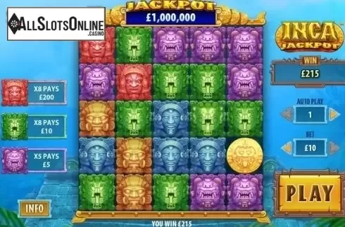 Win Screen. Inca Jackpot from Skywind Group