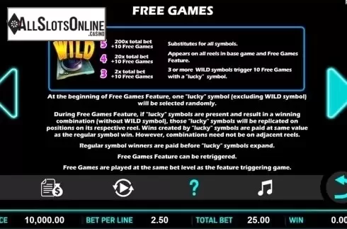 Paytable 2. KTV Kash from Aspect Gaming