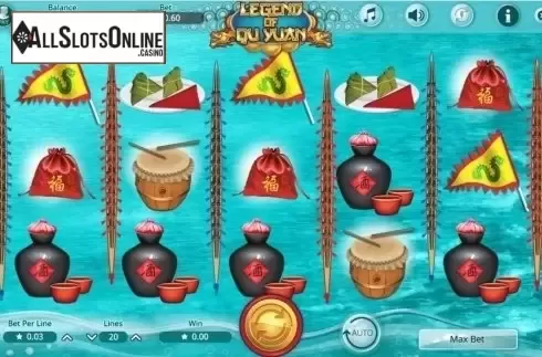 Game Workflow screen. Legend of Qu Yuan from Booming Games