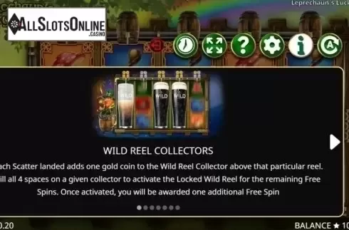 Features 1. Leprechaun's Lucky Barrel from Booming Games