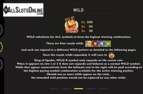 Paytable 3. Lucky Royale from GamePlay