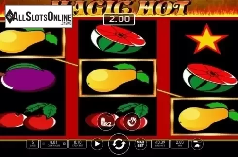 Win Screen. Magic Hot from Wazdan