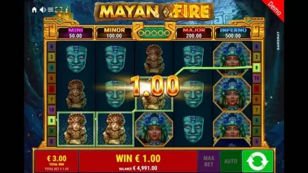 Mayan Fire slot screenshot 5