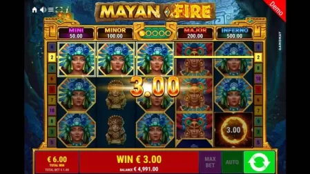 Mayan Fire slot screenshot 6