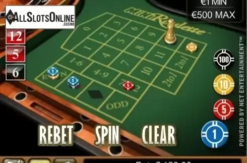 Game Screen. Mini Roulette (NetEnt) from NetEnt