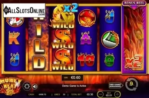 Screen 5. Money Heat from Ainsworth