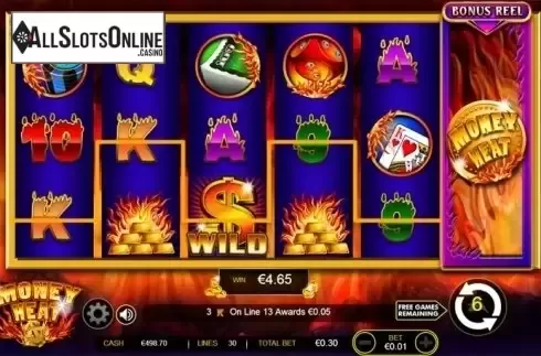 Screen 6. Money Heat from Ainsworth