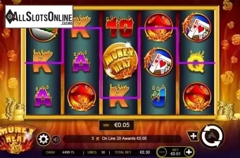 Screen 1. Money Heat from Ainsworth