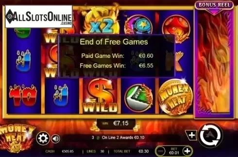 Screen 7. Money Heat from Ainsworth