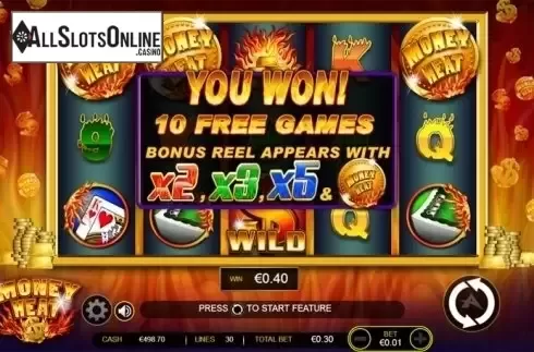 Screen 4. Money Heat from Ainsworth