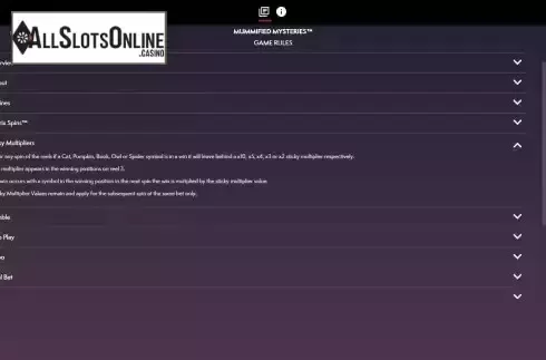 Sticky multipliers screen