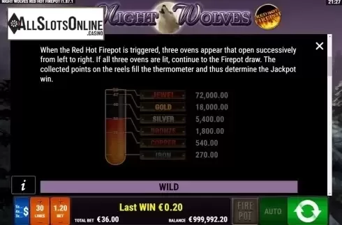 Features 2. Night Wolves RHFP from Gamomat