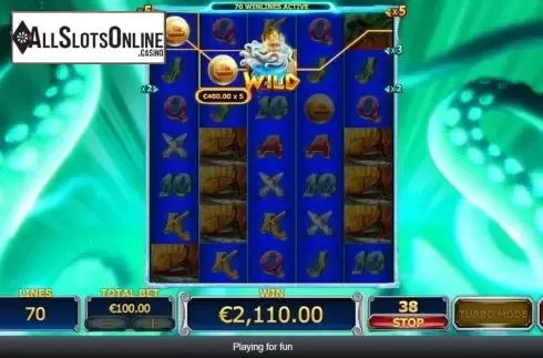 Win Screen 3. Oceanus Rising from Playtech