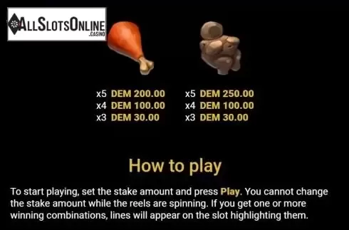 Paytable 3