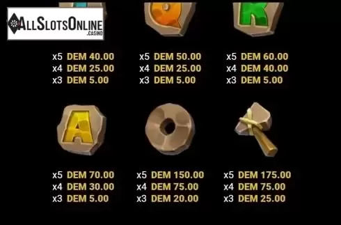 Paytable 2