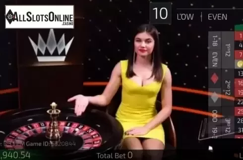 Game Screen. Roulette Live Casino (Ezugi) from Ezugi