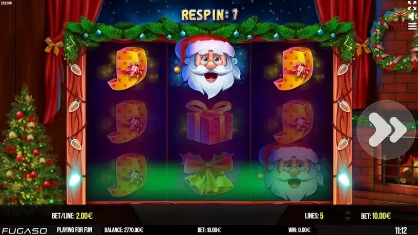 Santa's Jingle Wheel slot screenshot 2