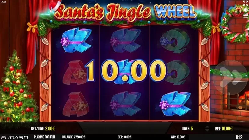 Santa's Jingle Wheel slot screenshot 3