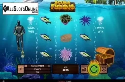 Reels screen. Scuba Fishing from RTG