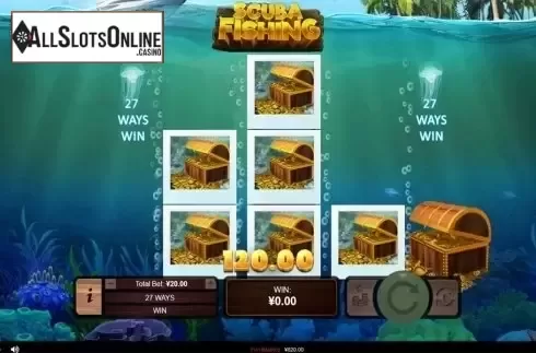 Respin screen. Scuba Fishing from RTG