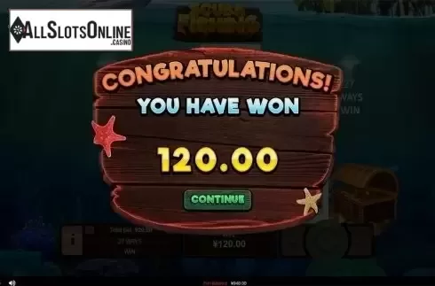 Respin total win screen. Scuba Fishing from RTG