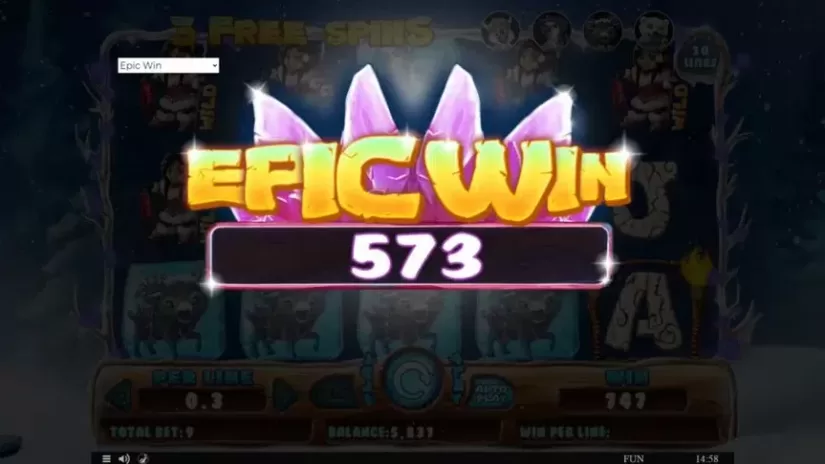 Snowing Luck slot screenshot 7