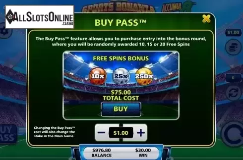 Buy Feature Screen