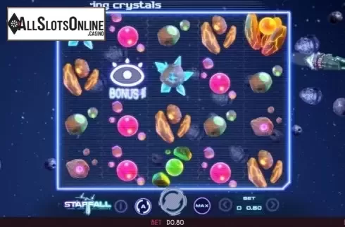 Bonus screen. StarFall from Triple Cherry
