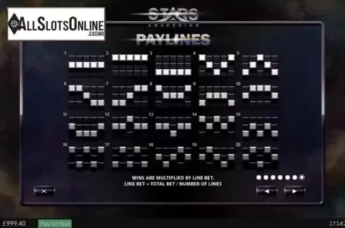 Screen8. Stars Awakening from Playtech