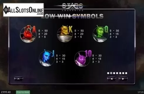 Screen3. Stars Awakening from Playtech