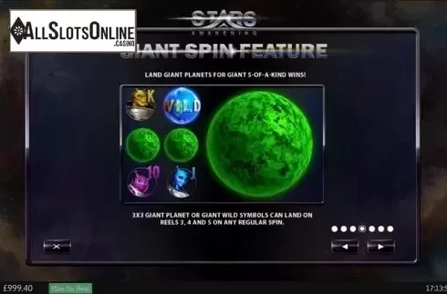 Screen5. Stars Awakening from Playtech