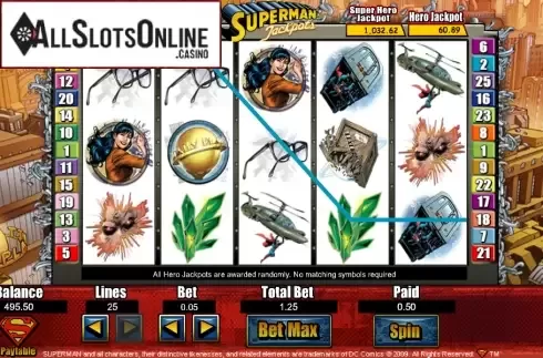 Screen5. Superman Jackpots from Amaya