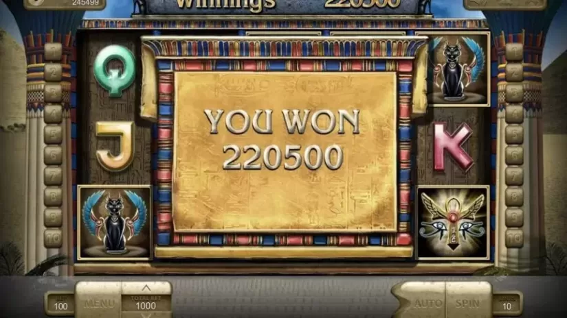 Temple Cats slot screenshot 2