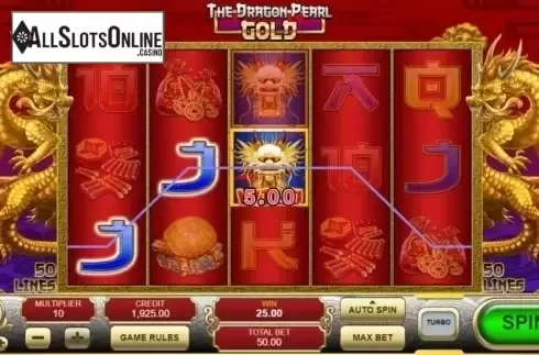 Win Screen. The Dragon Pearl Gold from XIN Gaming
