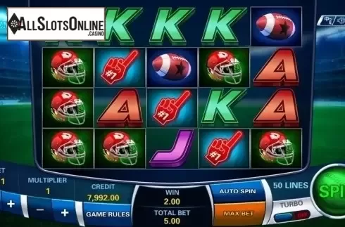 Win Screen. Touchdown Hottie from XIN Gaming