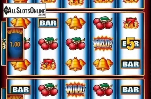 Wild win screen. Triple Cash Wheel from Bally