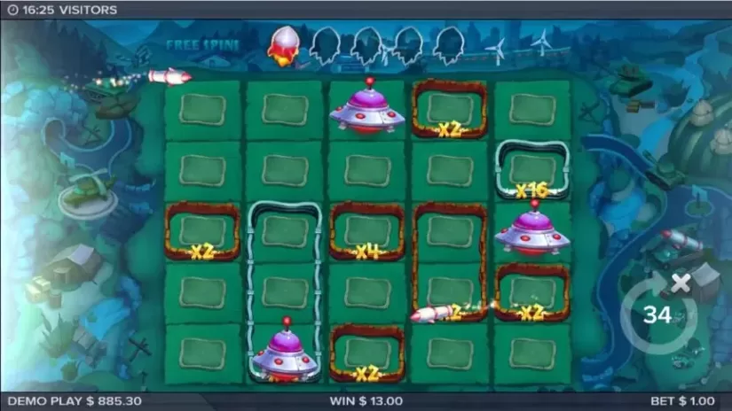 Visitors slot screenshot 7