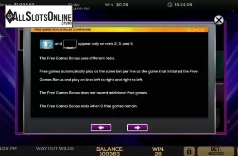 Features 2. Way Out Wilds from High 5 Games