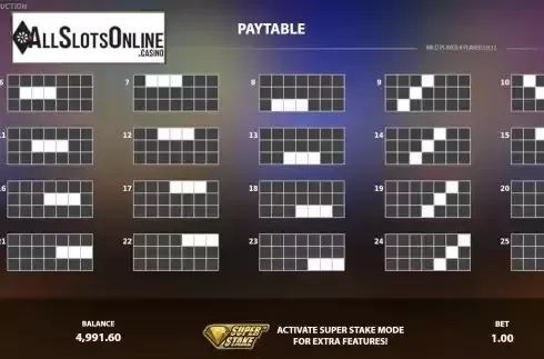 PayLines screen