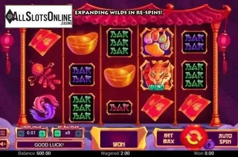 Reel Screen. Wild Wild Tiger from Swintt