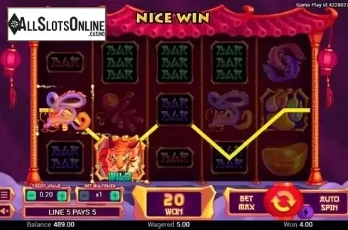 Win Screen 1. Wild Wild Tiger from Swintt