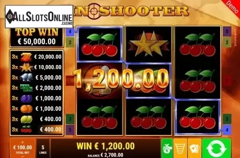 Win Screen 2. Win Shooter from Gamomat