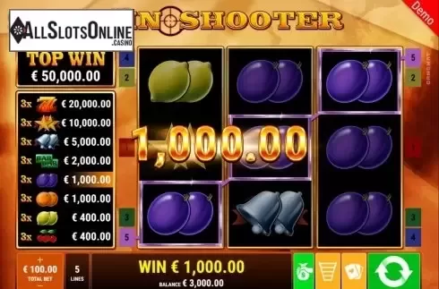 Win Screen 4. Win Shooter from Gamomat