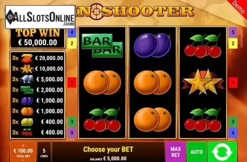 Reel Screen. Win Shooter from Gamomat