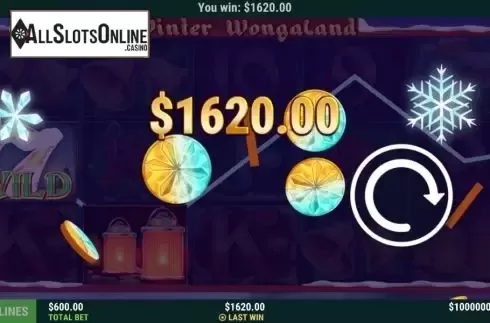Win screen 2. Winter Wongaland from Slot Factory