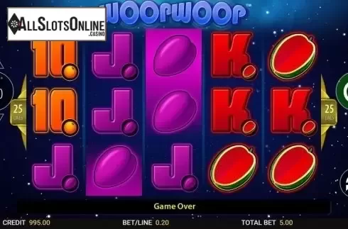 Reel Screen. Woop Woop (Reel Time Gaming) from Reel Time Gaming