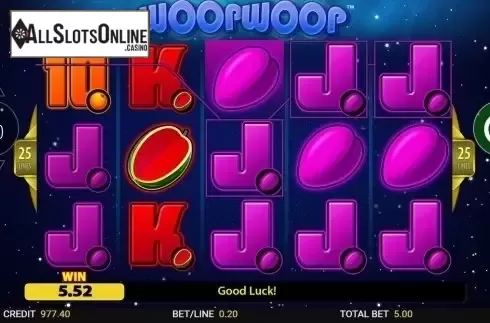 Win Screen 2. Woop Woop (Reel Time Gaming) from Reel Time Gaming