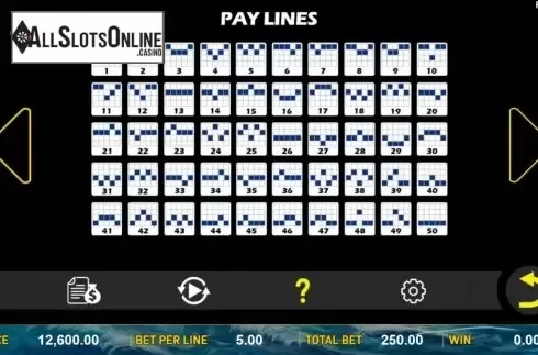 Paytable screen 2. Zheng He Treasure Ship from Aspect Gaming