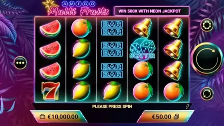 Amigo Multifruits slot screenshot 1