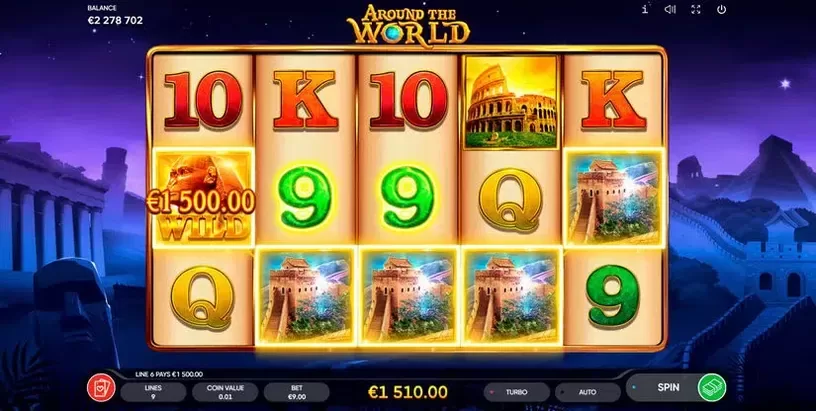 Around the World slot screenshot 3